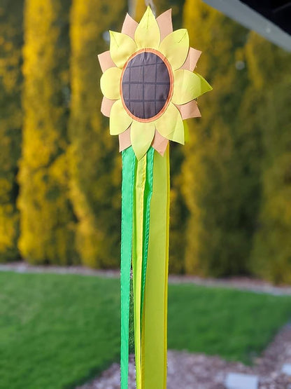 Madrona Brands Sunflower Windsock for Outside 42-Inch | Durable Outdoor Decorative Hanging Spring Wind Sock Flag| Yard, Garden, Patio, Deck