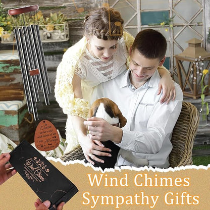 Pet Memorial Gifts for Dogs - Dog Memorial Gifts for Loss of Dog Mum Owner, Sympathy Wind Chimes for Outside, Pet Passing Away Bereavement Remembrance Present, Garden Patio Porch Yard Decor