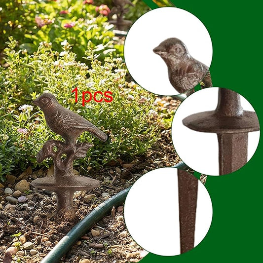 Hose Guide Stake Heavy Duty Plant Garden Statue Sculpture Lawn Decoration Gifts Iron