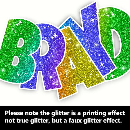 Happy Birthday Yard Sign with Metal Stakes - 16” Outdoor Lawn Decorations, Weather-Resistant Letters, birthday party supplies gift for Kids & Adults (Glitter)