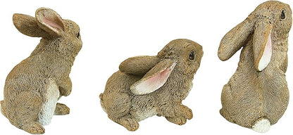 Design Toscano The Bunny Den, Garden Rabbit Statue: Set of Six