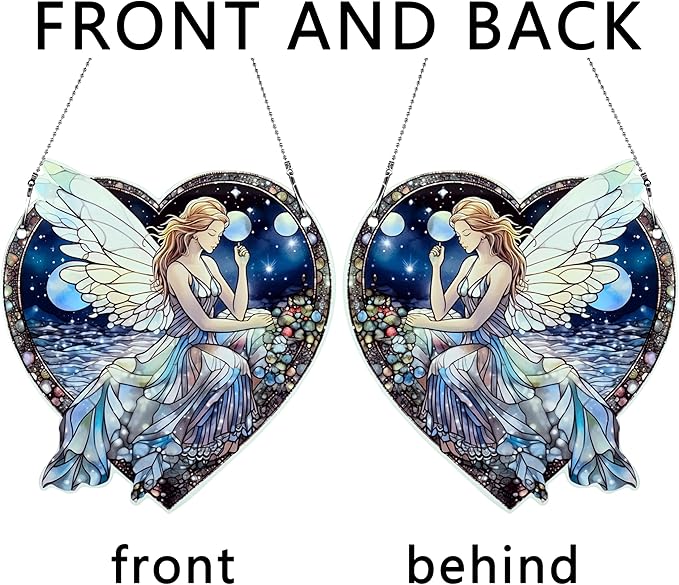 Fairy Ornaments Colorful Window Hanging Decorations Home Wall Decor for Bedroom Patio Indoor Outdoor