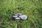 Wireless Set of 4 Solar Dog Paw Print Lights Garden Statue Lantern LED Path 3.75" Light Outdoor Animal Pet Lamp