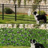 Expandable Privacy Screen with Artificial Flower for Balcony Patio Fence Greenery Privacy Fence Outdoor Purple Flowers 1pcs
