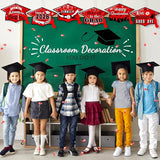 Chunful 12 Pack Graduation Yard Signs Grad Decoration 2026 Happy Graduate Lawn Garden Sign with Stake Congrats Outdoor Plastic Cap Hanging Ornament for Class Pathway Walkway Porch Party(Red)