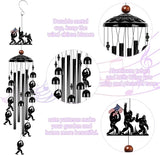 Sasquatch Wind Chime for Outside: Big Foot Gifts for Men Women, Adventure Theme Outdoor Metal Wind Chime, Home Garden Patio Yard Decor