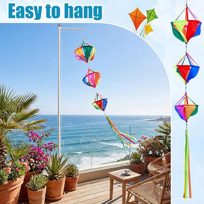 Newwiee Wind Socks for Outside 60 Inches Windsocks Wind Twister Spinners for Home Wall Tree Front Patio Lawn Garden Yard Hanging Decoration(1 Pcs)