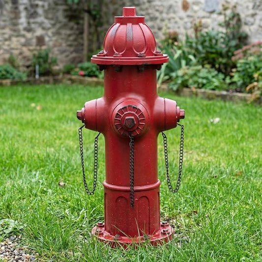 Fire Hydrant for Dogs to Pee On, Dog Fire Hydrant Pee Post Outdoor Statue for Yard Lawn Decor, Fake Fire Hydrant for Porch Garden Decorative, 13.5" H × 5.9" L × 5.1" W (Modern)