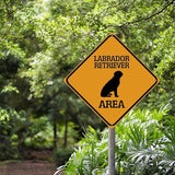Labrador Retriever Crossing Xing Sign Beware of Dog Metal Sign Labrador Retriever Warning Sign Crossing Zone Sign for Farm Yard Front Door Indoor Outdoor Street Sign 12x12in