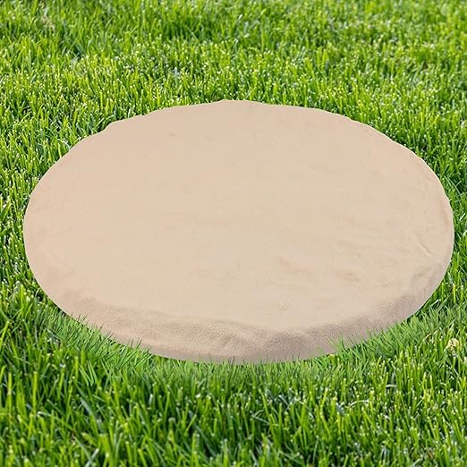 4Pcs Large Stepping Stones Outdoor Garden Walkway, Durable Plastic Pavers for Patio, Pathway, and Landscaping, Weatherproof Stepping Stones with Ground Stakes for Easy Installation
