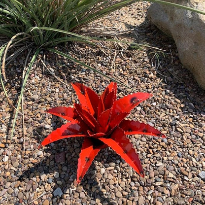 Mini Metal Agave (Red)
