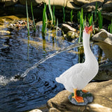 Garden Statues Goose Figurine Farm Animal Sculpture Lifelike Outdoor Statue for Pond Garden Decor Unique Design with Vibrant Colors Yard Ornaments Decor