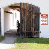 Funny No Trespassing Sign, Metal Warning Tin Signs, Are You Bulletproof or Just Stupid, Yard Sign Garage Farm Garden Wall Decor Sign Plaque Outdoor for Home Fence 8 X 12 Inches