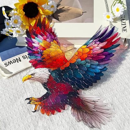 Eagle Suncatcher Ornament, Eagle Suncatcher for Window, Bird Suncatcher for Patio/Mom/Window