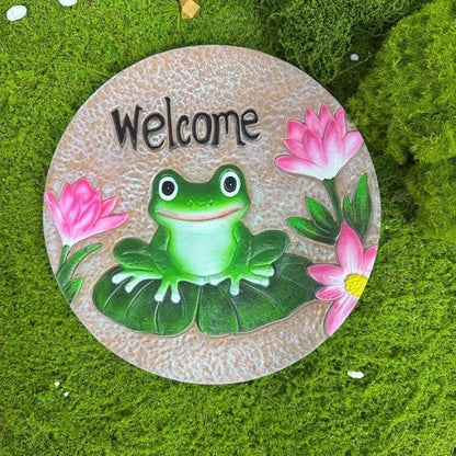 GZHERVICES Stepping Stone Ornaments for Courtyard Decor, Garden Landscape Stepping Stones and Lawn Walkway Pads, Decorative Garden Stones and Patio Path Pavers(Multi-Colored-F)