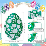 6 Pack 16 Inch Inflatable Easter Eggs Easter Blow up Egg Decor Hanging Inflatable Eggs Ornaments for Indoor Outdoor Party Yard, 6 Colors