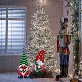 YEAHOME Outdoor Christmas Decorations for Home, Decorative Garden Stakes 2 Pack Gnomes for Christmas Decor, Metal Yard Signs Xmas Decorations for Outside Garden Yard Lawn Patio Holiday Party