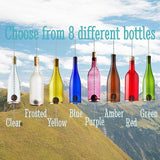 Blue Ridge Mountain Gifts Mother's Day Wine Bottle Wind Chime with Personalized Flag, Customize with Text & Photo Unique Gift for Mom