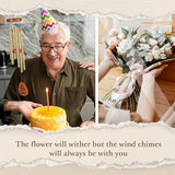 Leebbsin Birthday Gifts for Women, 70th Birthday Gifts Wind Chimes, Happy 70 Years Old Gift for Women Friendship, Best Friends, Coworker, Sister, Mom, Wife, Female, Best Gift Ideas