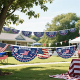 2PCS 250th Anniversary USA Flag, 1.5X3 FT 1776-2026 Fan Flags, 2 Ply Year American Anniversary Flag for Wall, Front Door, Porch, Fence, Outdoor Decorations (Style 3)