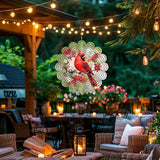 Cardinal Gifts for Mom, Moms Wind Spinners, Mother's Day Best Gift for Mom, Mother Birthday Gift from Daughter Son, Love Reminder Gifts for Mother's Day, Garden Decor Gifts for Outside, Patio, 12in