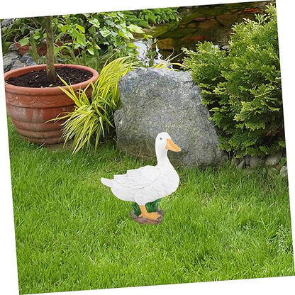 Resin Ornament Floating Statue Garden Decor Outdoor Realistic Faux Sculpture
