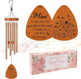 Mimi Wind Chimes for Outside, Gifts for Mimi Grandma Windchimes Outdoors for Patio Porch Garden Yard Hanging, Mothers Day Birthday Gifts for Mimi from Grandkids