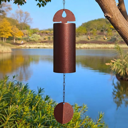 27" Wind Chimes for Outside Deep Tone - Heroic Windbell Deep Resonance Serenity Bell,Windchimes Outdoors Decor for Patio Yard Porch Garden,Memorial Wind Chimes Gifts for Mom Grandma,Christmas, Bronze