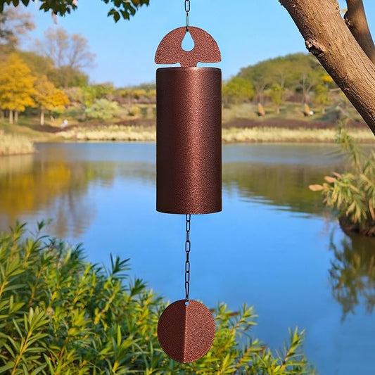 27" Wind Chimes for Outside Deep Tone - Heroic Windbell Deep Resonance Serenity Bell,Windchimes Outdoors Decor for Patio Yard Porch Garden,Memorial Wind Chimes Gifts for Mom Grandma,Christmas, Bronze