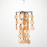 Woodstock Wind Chimes for Outside, Outdoor Decor, Garden and Patio Decor, Summer Marigold Capiz Wind Chime, 21'' (C207)