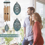 ASTARIN Personalized 20th 50th Anniversary Wind Chime, Happy Anniversary Wedding Valentine's Day Gift for Wife Husband Men Women, Golden Keepsake Decorations for Parents Couples(Produced in USA)
