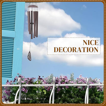 Bestie for Women,32" Bronze Mom Wind Chimes,Bestie Gifts Friendship Gift for Birthday Mother's Day Unique Bestie Gift Ideas for Outdoor Patio,Garden,Window and Home Decoration