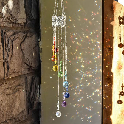 Hanging Crystal Sun Catcher, 20mm Crystal Balls, Rainbow Maker, Hanging Crystals for Decoration, Window Decoration, Ideal Gift