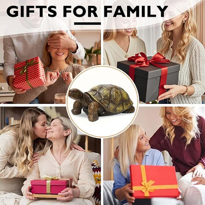 21.2" Large Realistic Turtle Statue for Garden, Outdoor Sculpture, Animal Decor for Yard Porch Entryway Patio Living Room (Large, Turtle)