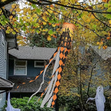 Jeiento Halloween Night Castle Windsock for Outside 40 Inch Windsock Flag with Hook Recycle 2 PackGarden Wind Socks for Holiday Party Home Yard Outdoor Decor Party Supplies