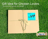 Metal Chicken Garden Decor for Outside, 4 Pcs Metal Chicken Yard Art, Decorative Garden Stakes Chicken Gifts for Chicken Lovers Woman/Man, Patio/Lawn Outdoor Chicken Decor, Chicken Garden Art