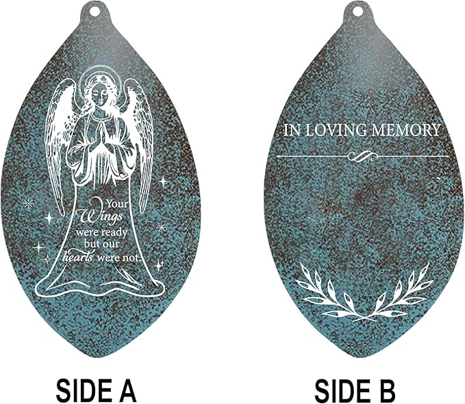 ASTARIN Personalized Name 35" Memorial Wind Chimes for Outside, Metal Sympathy Gifts for Loss of Mother Father Loved One, Bereavement Wind Chime in Memory Gift, Decor Garden Patio,Produced in USA
