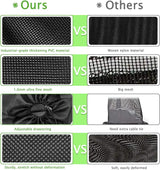 24" x 26" Upgrade Large Pump Barrier Bag, Pond Filter Box, Black Media Bag Pump Mesh Bag (24" x 26", Black)