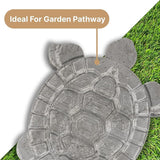 Turtle Shape Stepping Stone Mold – Reusable DIY Concrete Mold for Garden Pathways, Easy to Use, Turtle Garden Decor