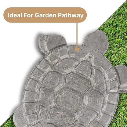 Turtle Shape Stepping Stone Mold – Reusable DIY Concrete Mold for Garden Pathways, Easy to Use, Turtle Garden Decor