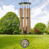 36" Memorial Tree of Life Windchime for Outside, Large Deep Tone Tuned Bamboo Wind Chimes Outdoors, Chimes in Memory of Mom/Loss Loved One, Sympathy/Retirement Wind Chimes Gift Christmas Clearance