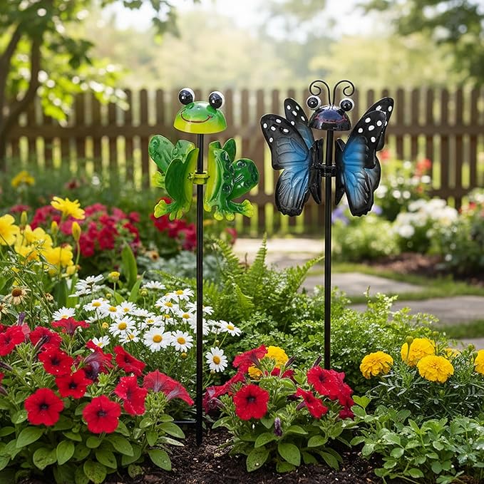 Metal Wind Spinners Outdoor from, Guangxie Set of 2 Garden Decor for Outside, Yard, Patio, Lawn