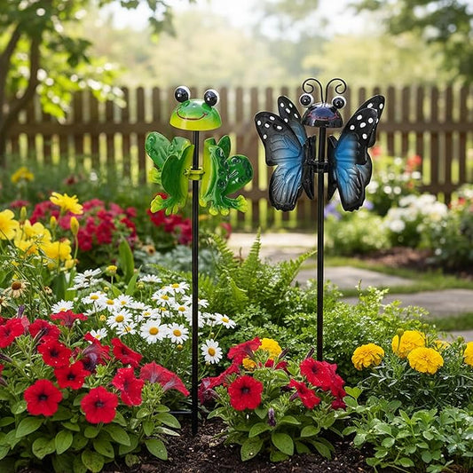 Metal Wind Spinners Outdoor from, Guangxie Set of 2 Garden Decor for Outside, Yard, Patio, Lawn
