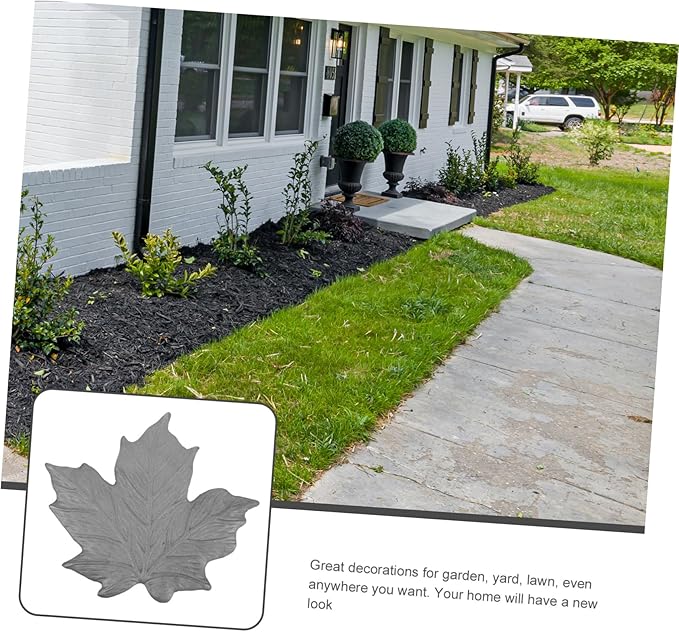 Garden Decoration Maple Stepping Stone Iron Outdoor Walkway Paver for Garden Pathway for Landscaping and Decor