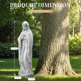 YOLENY Virgin Mary Praying Statue, 29.9 Inch Religious Garden Statue of Mary, Blessed Mother Mary Outdoor Sculpture for Home Yard Patio Decoration