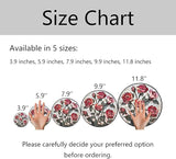 Pink Red Roses Stained Glass Window Hanging Suncatchers Valentine Roses Glass Panel Hangings Vintage Floral Window Decor Flowers Lovers Gift for Women Mom Spring Garden Nature Ornament 11.8inch