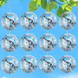 Bird Deterren for Outside Patio, 12 PCS High Reflective Bird Scare Devices Outdoor Decor, 3D Bird Reflectors for Garden, Porch, and Window Decoration