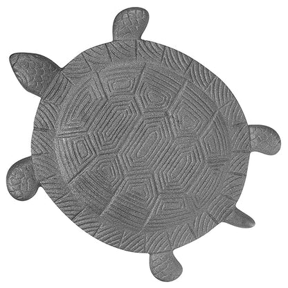 Tofficu Cast Iron Turtle Stepping Stone for Garden and Outdoor Walkway, Metal Decorative Lawn Pathway Ornament, Backyard Turtle Statue for Patio Landscaping