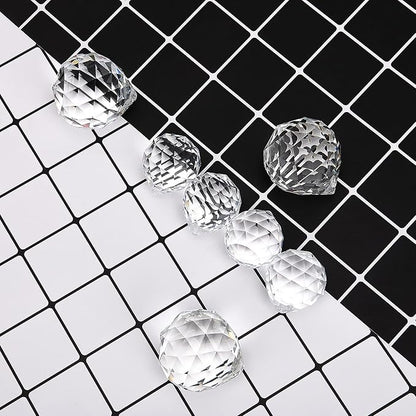 MerryNine 4 Pack Clear TOP K9 Crystal Prism Ball Pendant kit Sun Shine Catcher Rainbow Pendants Maker, Hanging Crystals Prisms with Beautiful Chain (30mm/40mm Mix)