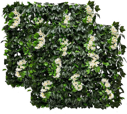 Artificial Expandable Ivy Privacy Fence Screen,Adjustable Size,Dense Leaf Panel,Perfect for Balcony,Garden,Fence Cover and Green Wall Decoration